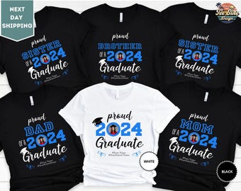 Custom Senior Shirt, Custom Graduation Shirt, Class of 2025 Family Graduation Shirt, Proud Family Shirt