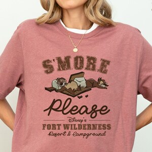 S’More Please Chip N’ Dale Shirt, Disney Happy Camper T-Shirt, Fort Wilderness Resort And Campground Camping Tee, Disneyland Trip afbeelding 3
