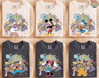 All Characters Disney Epcot Shirt, Mickey and Friends Epcot World Tour, Epcot Center Shirt, Walt Disney World Epcot Family Vacation Tee