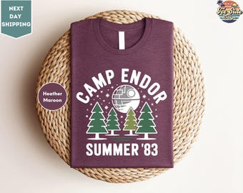 Ewoks Endor Camp Shirt, Summer 83' Tee, Endor Forest T-shirt, Galaxy's Edge Shirt, Ewok Shirts, Camp Endor T-Shirt