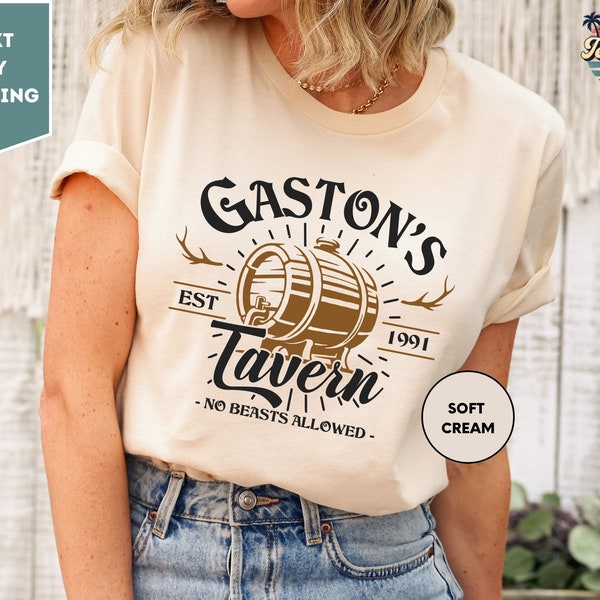 Gaston's Tavern Since 1991 T-Shirt, Gastons Bar Shirt, Family Vacation Fantasyland Shirt, Magic Kingdom Matching Tee