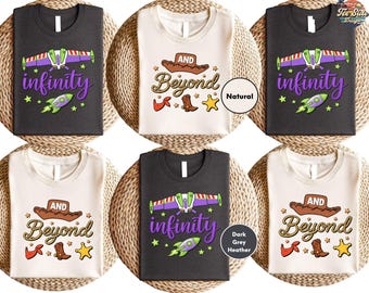 To Infinity and Beyond Couple Shirts, Toy Story Family Shirt, Disney Vacation Shirt, Friends Shirt, Disney Toddlers Shirt