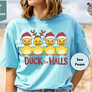 Comfort Colors Duck the Halls Christmas Shirt, Silly Goose Christmas Shirt, Christmas Goose Shirt, Silly Goose Tee