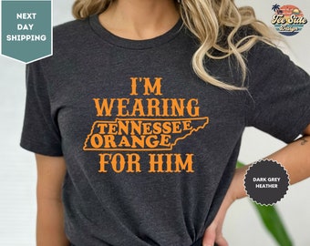 I&#39;m Wearing Tennessee Orange for Him Shirt, Tennessee Orange Tee, Tennessee Orange Shirt, Cowgirl Shirt, Tennessee Orange for Him Tshirt