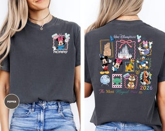 Custom Name Walt Disney World Shirt, Disney Family Trip Shirt, 2026 Disney Trip Tee, Custom Disney Characters Shirt, Mickey and Friends Tee