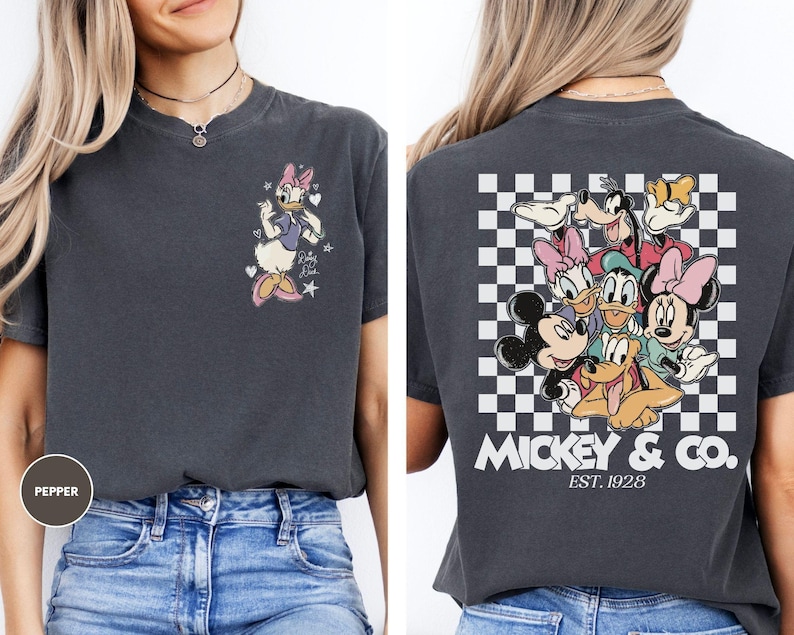 Custom Retro Mickey & Co 1928 Shirt, Disneyland Tee, Daisy Donald Goofy, Mickey And Friends Family Shirt, Disney Gift image 3