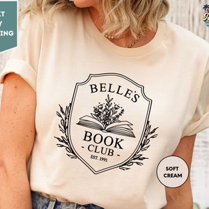 Chemise club de lecture Belles, chemise rose enchantée, chemise assortie Disney, chemise cadeau pour amoureux de Disney, princesse Belle Disney