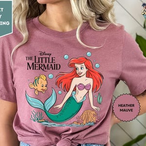 The Little Mermaid Shirt, Disney T-shirt, Women&#39;s Little Mermaid Ariel Shirt, Ariel Mermaid Shirt, Disney Ariel Shirt