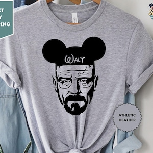 Walt Disney Shirt, Walter White Heisenberg Shirt, Disney Shirts, Walt White T-shirt, Walter White Shirt, Walt Breaking Bad Shirt image 1