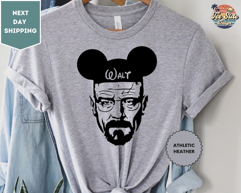 Walt Disney Shirt, Walter White Heisenberg Shirt, Disney Shirts, Walt White T-shirt, Walter White Shirt, Walt Breaking Bad Shirt image 1