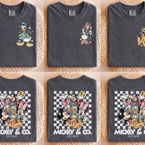 Custom Retro Mickey & Co 1928 Shirt, Disneyland Tee, Daisy Donald Goofy, Mickey And Friends Family Shirt, Disney Gift image 1
