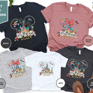 Disneyland Shirt, Disney Family Vacation Shirts, Matching Tee, 2024 Disneyland Trip, Custom Name Disney Tee