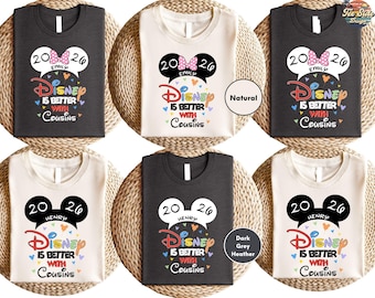 Disney Cousins Shirts, Disney Shirt, Disney is Better with Cousins, Disney Cousins Matching Shirts, Disney Family Matching Shirts
