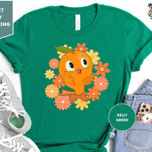 Orange Bird Flower And Garden Festival T-Shirt, Family Vacation Shirt, Disney Orange Bird Gift, Beach Festival