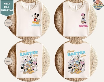 Custom Disney Easter Shirt 2026 Mickey & Minnie Bunny Ears Tee Disney Easter Disneyland Shirt, Disney Family Matching Easter Tee