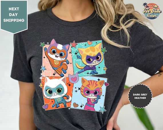 Disney Super Kitties Shirt, Super Cat T-Shirt, Super Kittie Buddy Bitsy Ginny Sparks Hero Shirt, Disney Kitties Tee