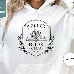 Belle's Book Shop Hoodie, Belle Princess Hoodie, Beauty and the Beast, Book Lover Gift, Family Vacation Trip Tee, Women and Girl