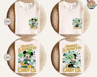 Disney Couple Shirt, Disney Patrick's Day, Disney Happy St. Patrick's Day Shirt, Mickey and Minnie Shirt, Happy Patrick's Day Shirt