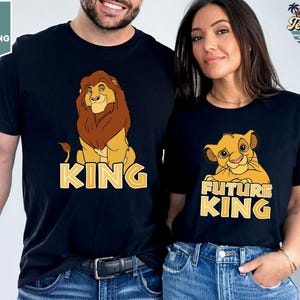 Mufasa Simba King And Future King Disney Shirt, Lion King Disney Father's Day Gift, Magic Kingdom, Disneyland Trip Matching