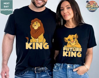 Mufasa Simba King And Future King Disney Shirt, Lion King Disney Father's Day Gift, Magic Kingdom, Disneyland Trip Matching