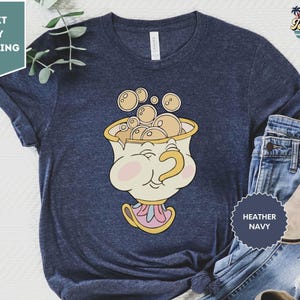 Chip Shirt, Beauty and The Beast Shirt, Disneyland Shirts, Disney Shirt, Disneyland Shirt, Disney World Shirt T-shirt image 1