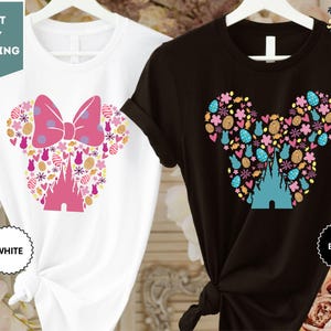 Pasen Mickey en Minnie-shirt, Disney paasshirt, vrolijk Pasen-shirt, Magic Kingdom-shirt, bijpassende familieshirts