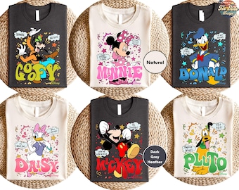Mickey and Friends Shirt, Disneyland Tee, Disneyworld Shirt, Mickey And Friends Family Shirt, Disney Gift, Disney Characters Tee