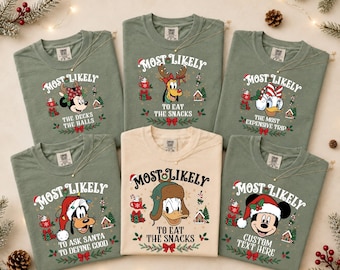 Custom Disney Christmas 2026 Shirt, Personalized Disney Christmas Tee, Custom Disney Merry Christmas T-Shirt, Disney Xmas Family 2026