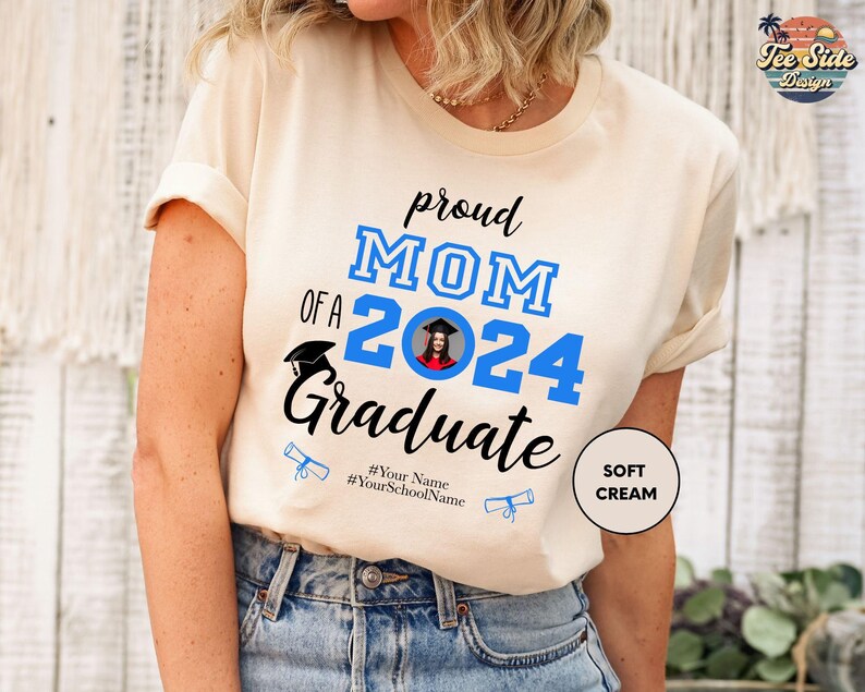 Custom Senior Shirt, Custom Graduation Shirt, Class of 2025 Family Graduation Shirt, Proud Family Shirt immagine 2