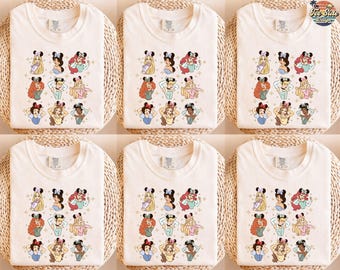 Disney Princess Shirt, Watercolor Princess Shirt, Disney Trip T-Shirt, Cute Disney Princess shirt, Disneyworld Princess Girls Trip Shirt