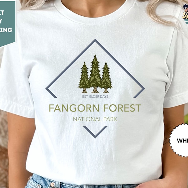 Fangorn Forest National Park Shirt,  Lord of the Rings, Rivendell Hobbit Vintage lotr, Tolkien Fellowship