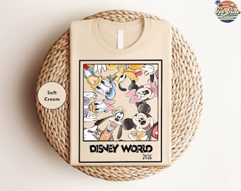 Retro Walt Disney World Shirt, The Happiest Place on Earth T-Shirt, Vintage Mickey Shirt, Magic Kingdom Shirt, Disney Vacation Tees