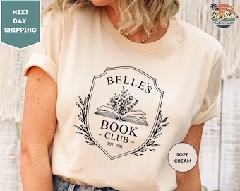 Belles Book Club Shirt, Enchanted Rose Shirt, Disney Matching Shirt, Disney Lover Gift Shirt, Disney Belle Princess