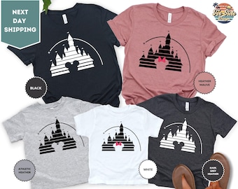 Disney Shirt, Disney Castle Family Shirt, Disney Vacation Shirt, Retro Castle 2023, Disney Mickey Minnie Shirt