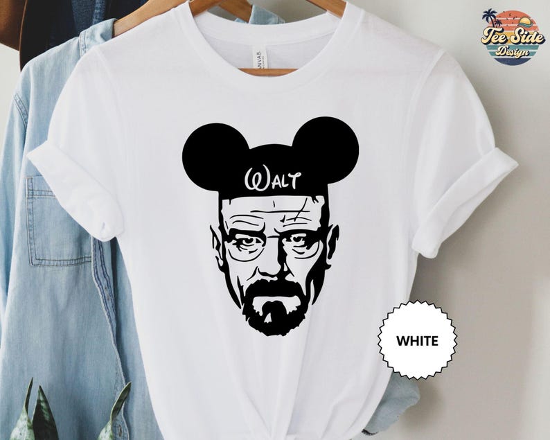 Walt Disney Shirt, Walter White Heisenberg Shirt, Disney Shirts, Walt White T-shirt, Walter White Shirt, Walt Breaking Bad Shirt image 3