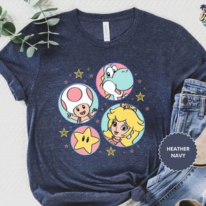 Mario Princess Girls Shirt, Princess Peach Mario Shirt, Princess Peach ...