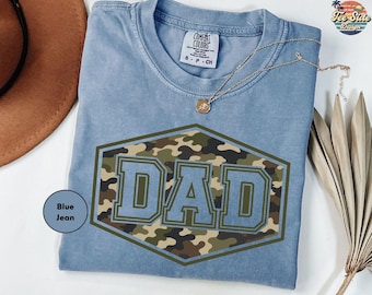 Camouflage Dad Shirt, Retro Varsity Dad Tee, Duck Camo Father’s Day Gift, Classic Dad Shirt, Retro Dad Shirt, Gift For Dad