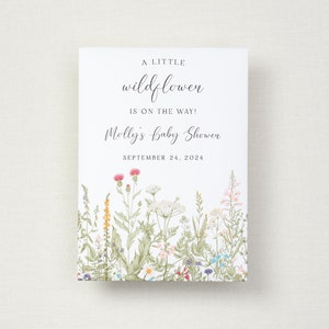 Baby Shower Seed Packet Favor, Personalized Baby Shower Favor,  A Little Wildflower Is On The Way, Baby Shower Gift, Flower Favor