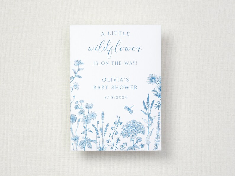 Custom Baby shower favor for guests - Personalized wildflower shower seed packet - Custom wildflower favor - Shower favor - Baby favor for guests - let love grow wildflower seed packet - Baby shower favor - custom flower favor - flower favor