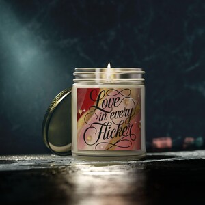 Love in Every Flicker Candle – Romantic Scented Candle, Valentine’s Day Gift, Anniversary Gift, Love Inspired Decor, Cozy Candle for Couples