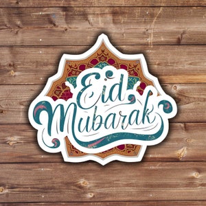 Eid Mubarak: Exklusiver 'Eid Mubarak' Sticker – digital & hochwertig druckbar!