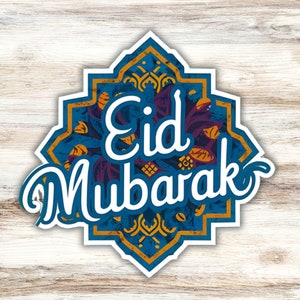 Eid Mubarak: Exklusiver 'Eid Mubarak' Sticker – digital & hochwertig druckbar!