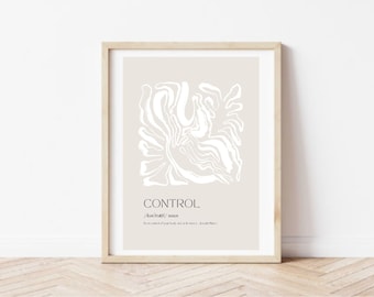 Pilates Studio Poster - « Control Quote » Joseph Pilates - Neutre - Pilates Room Decor