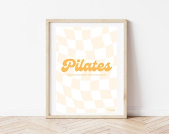 Pilates Studio Poster - Weil Punching People is Wrong Orange Poster - Pilates Room Decor