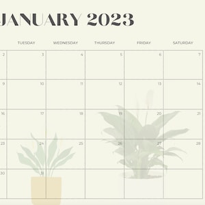 2023 Indoor Plant Calendar