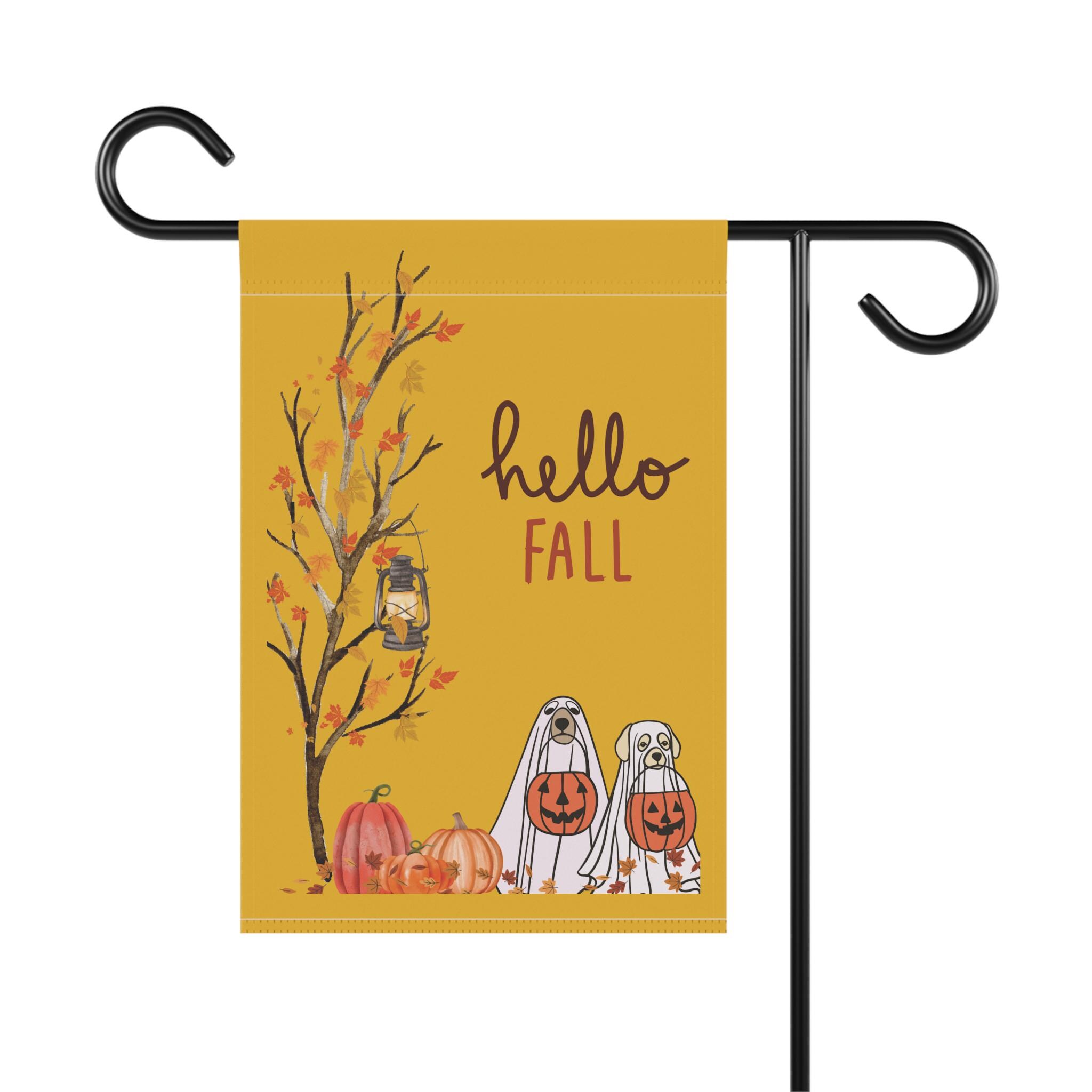 Personalized Halloween Dog Flag - Up to 5 Dogs - Gift For Dog Lovers main image 1
