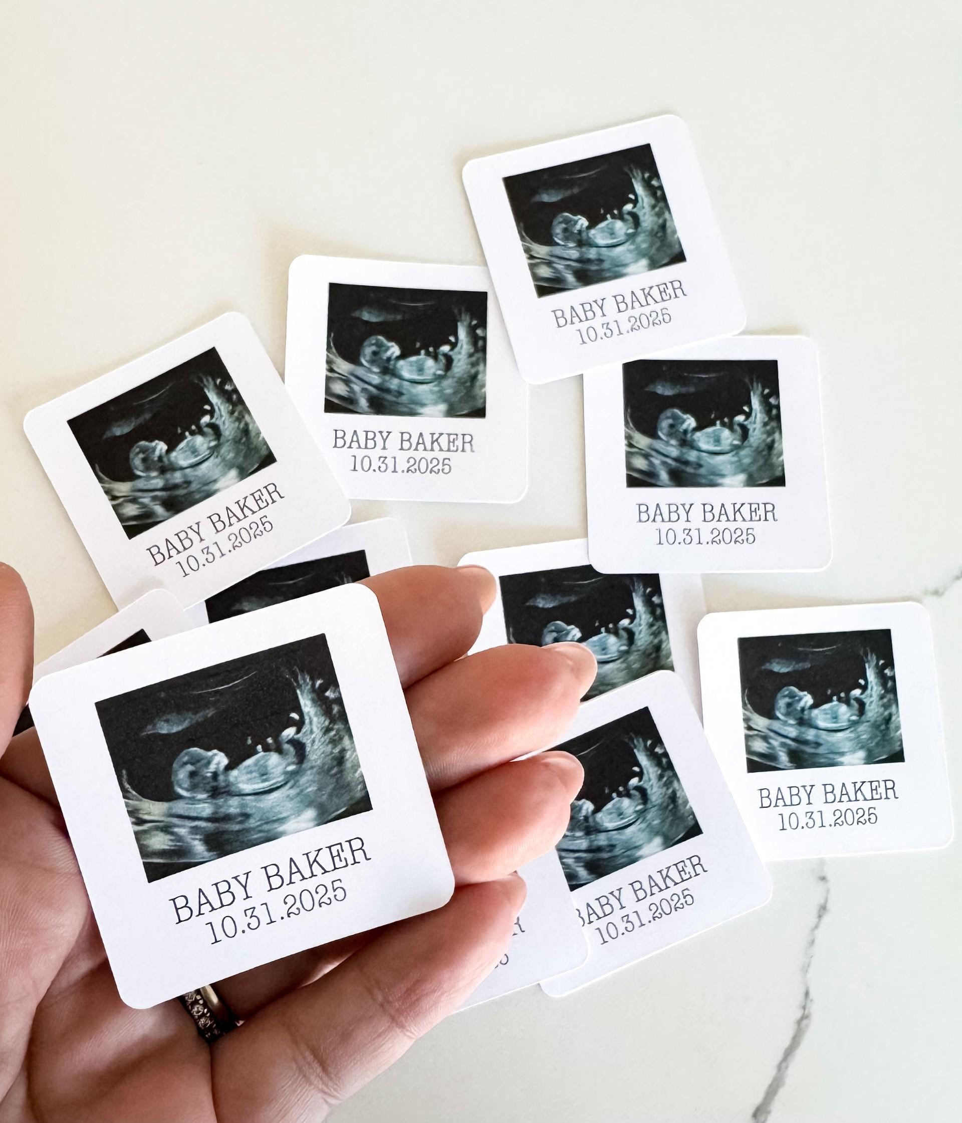 Decoraciones para baby shower con ultrasonido, confeti para