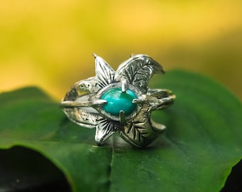 Vintage Sterling Silver Turquoise Ring