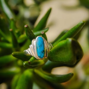 Vintage Sterling Silver Turquoise Ring