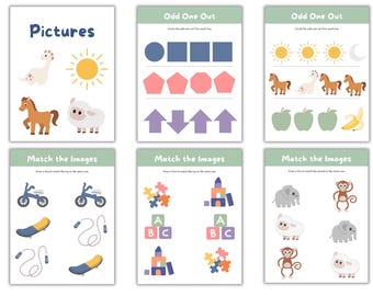 Toddler Activity Workbook: 93-Page Alphabet, Numbers, Shapes (PDF)